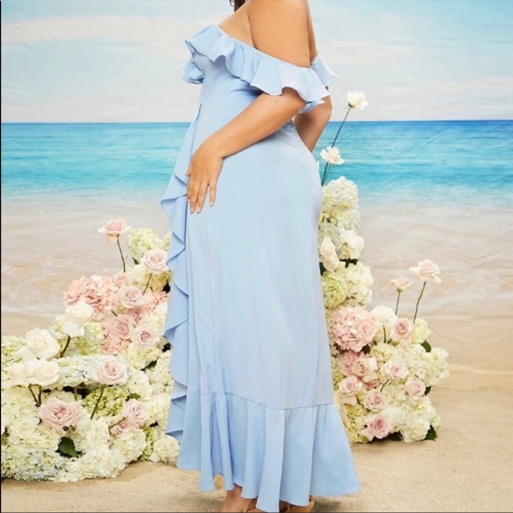 SHEIN Ruffle Maxi - NWOT ✨ - Picture 3 of 11
